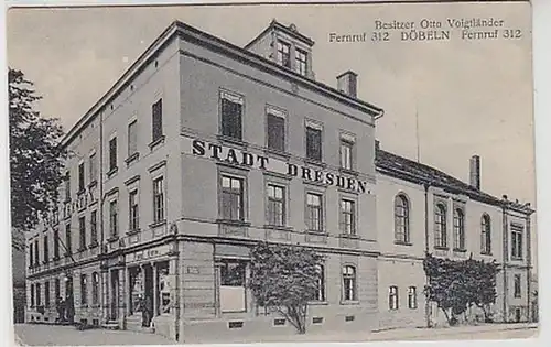 37039 Ak Döbeln Restaurant Stadt Dresden um 1920
