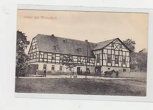 37021 Ak Gruß aus Weinsdorf Gasthaus 1909