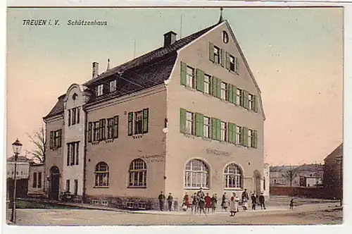 37003 Ak Treuen im Vogtland Schützenhaus um 1910