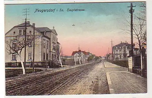 36999 Ak Neugersdorf in Sachsen Hauptstrasse um 1909