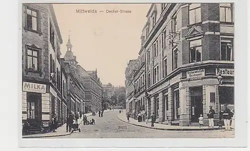 36984 Ak Mittweida Decker Straße Restaurant um 1910