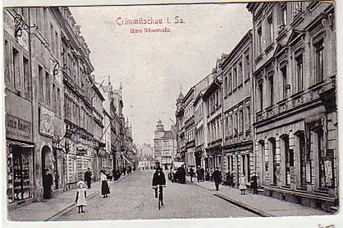 36961 Feldpost Ak Crimmitschau obere Silberstrasse 1915