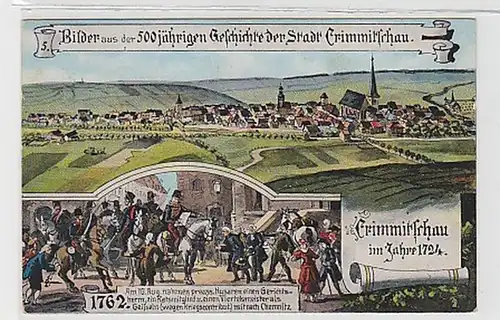 36953 Ak Geschichte der Stadt Crimmitschau um 1913