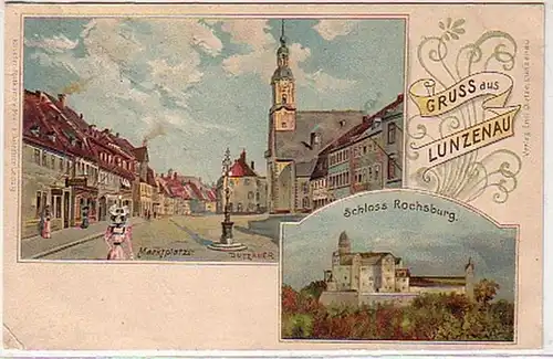 36945 Mehrbild Ak Gruss aus Lunzenau 1900