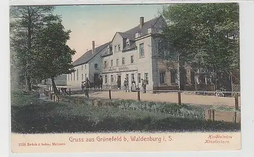 36913 Ak Gruß aus Grünefeld bei Waldenburg 1907