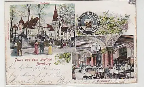 36910 Mehrbild Ak Gruss aus dem Soolbad Bernburg 1904
