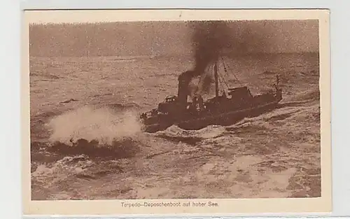 36893 Ak Torpedo Depeschenboot auf hoher See um 1915