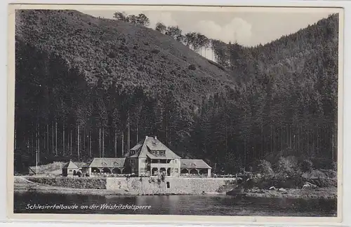 36886 Ak Construction d'un barrage à écluse au barrage de la vallée de Weistritz 1935