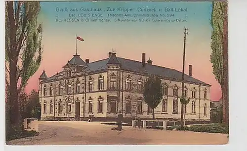 36885 Ak Kleinhessen bei Crimmitschau Gasthaus 1910