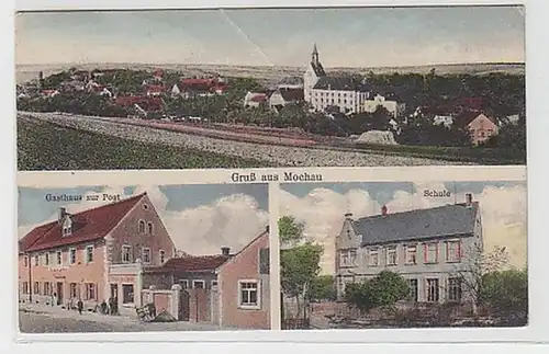 36873 Ak Gruss aus Mochau Gasthaus zur Post 1966