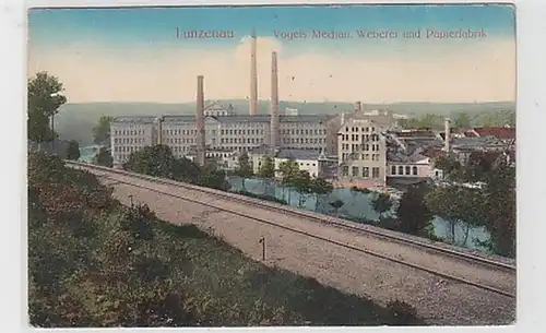 36860 Ak Lunzenau Weberei und Papierfabrik um 1910