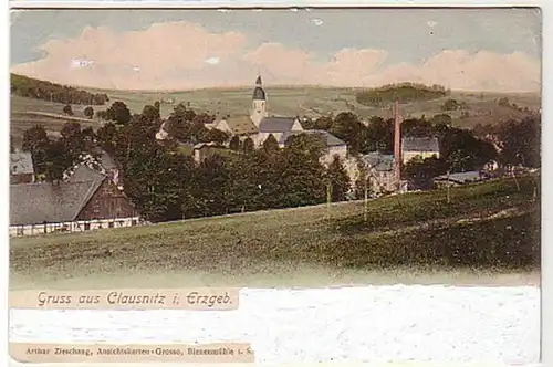 36836 Ak Gruss aus Clausnitz im Erzgebirge 1904