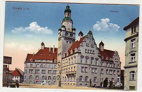 36819 Ak Döbeln in Sachsen Rathaus 1910