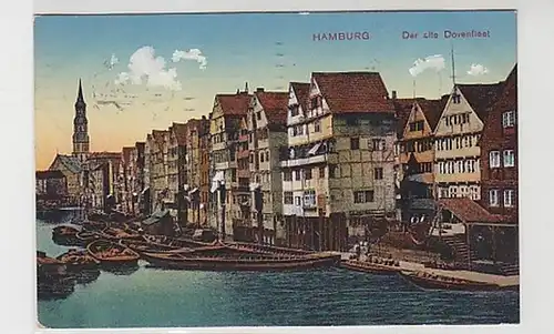36816 Ak Hamburg Der alte Dovenfleet 1911
