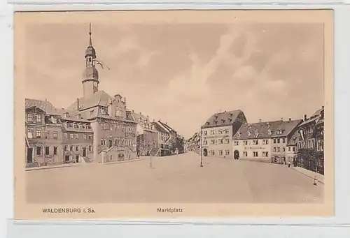 36813 Ak Waldenburg in Sachsen Marktplatz um 1920