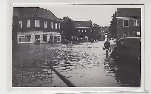 36808 Foto Ak Feinkost Flügel Hochwasser am 31.7.1951