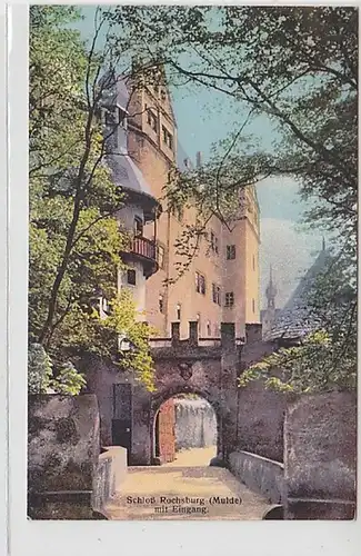 36794 Ak Schloß Rochsburg Mulde mit Eingang um 1910