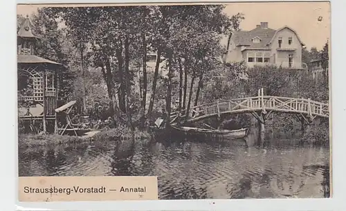 36781 Ak Straussberg Vorstadt Annatal 1915