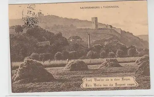 36779 Ak Sachsenburg in Thüringen um 1918