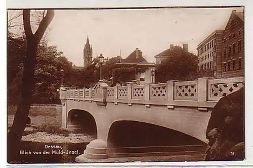 36764 Ak Dessau Vue de l'île de Muld vers 1930