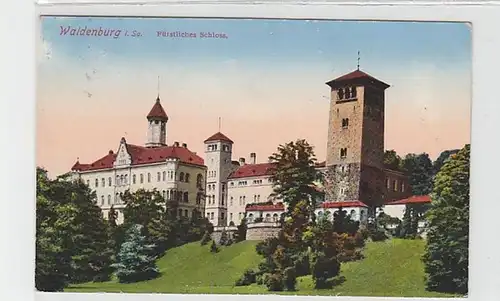 36742 Ak Waldenburg in Sa. fürstliches Schloß 1928