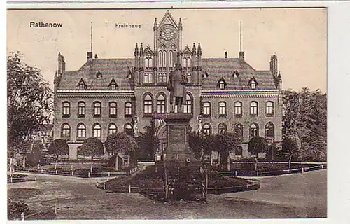 36711 Ak Rathenov maison circulaire avec monument 1916