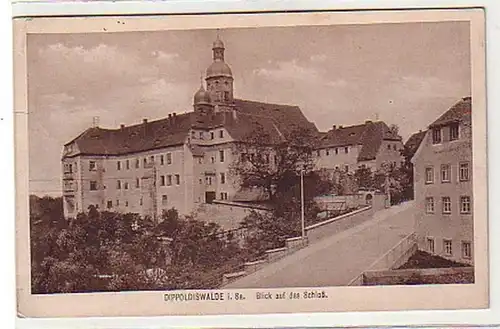 36676 Feldpost Ak Dippoldiswalde Blick zum Schloß 1918