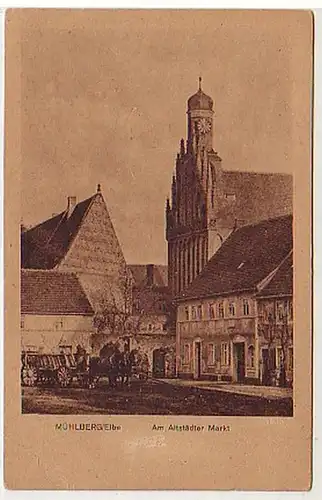 36645 Ak Mühlberg au marché de la vieille ville vers 1930