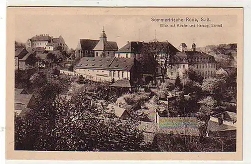 36640 Ak Roda Blick auf Kirche und Schloß um 1920