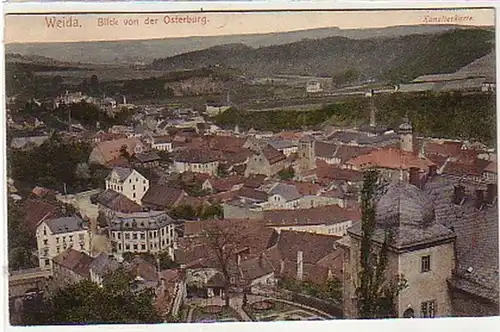 36620 Ak Weida Blick von der Osterburg um 1907