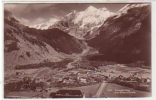 36611 Ak Kandersteg mit Blüemlisalp Schweiz 1915