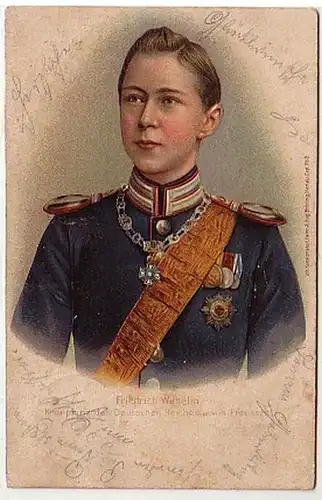 36600 Ak Friedrich Wilhelm Kronprinz von Preussen 1902