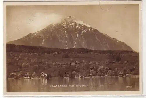 36594 Photo Ak Lac de Paresseux avec éternuements Vue totale 1925