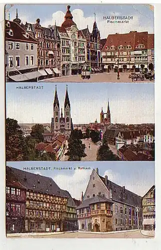36595 Multi-image Ak Halberstadt Fischmarkt 1914