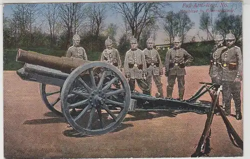 36571 Poste de terrain Ak Haubitze en position de feu 1917