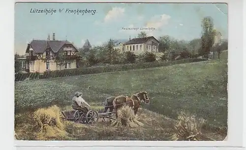 36555 Ak Lützelhöhe bei Frankenberg Restaurant 1915