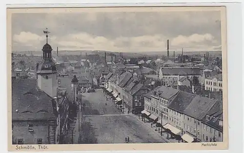 36535 Ak Schmölln Thür. Marktplatz Draufsicht 1935