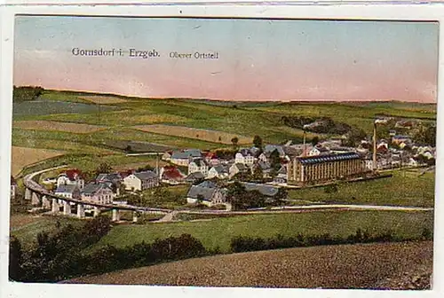 36505 Ak Gornsdorf im Erzgebirge Oberer Ortsteil 1919
