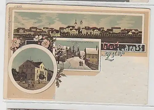36503 Ak Lithographie Gruß aus Zschadrass 1909