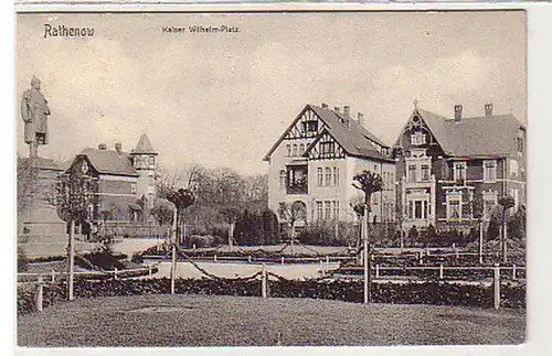 36501 Ak Rathenow Kaiser Wilhelm Platz 1906