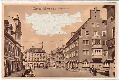 36469 Ak Crimmitschau in Sachsen Thiemestraße um 1930
