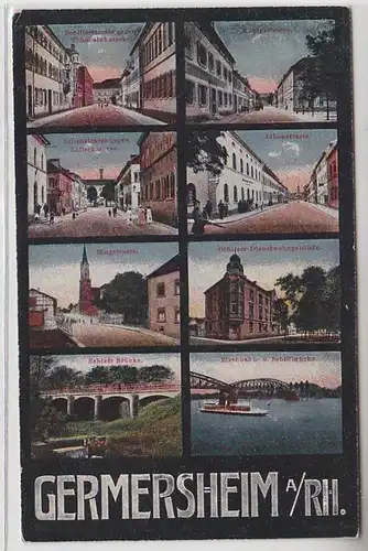 36458 Mehrbild Ak Germersheim am Rhein Ortsansichten 1919