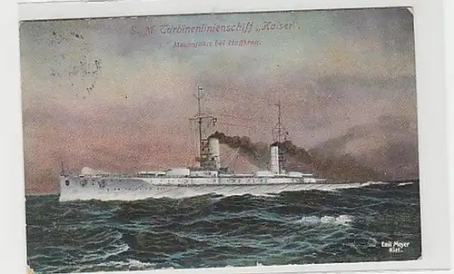 36448 Ak S.M. Turbinenlinienschiff Kaiser 1914