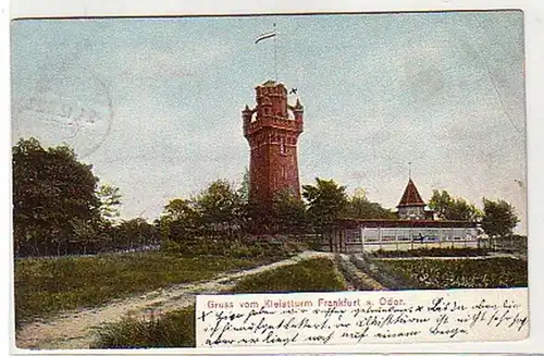 36433 Ak Gruß vom Kleistturm Frankfurt an der Oder 1912