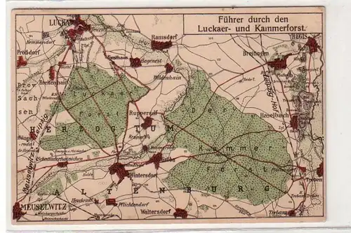 36409 Ak Führer durch den Luckaer- und Kammerforst 1911