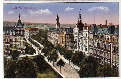 36407 Ak Döbeln Königstraße 1917