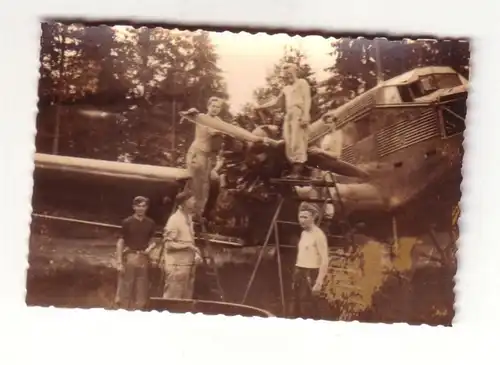 36397 Original Foto Flugzeug Wartung Ponjatowka bei Smolensk 1943