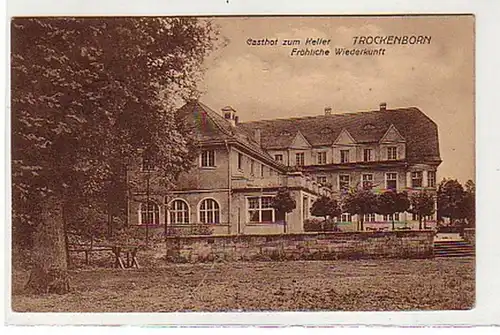 36395 Ak Trockenborn Gasthof zum Keller um 1920