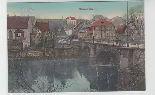 36392 Ak Lunzenau Muldenbrücke 1908