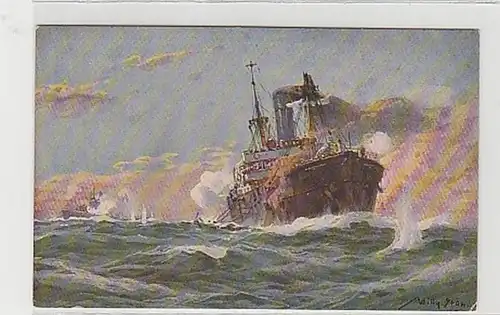 36380 Ak Deutsches U Boot im Gefecht 1917